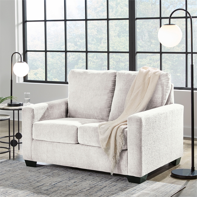 Signature Design by Ashley Rannis White Twin Sofa Sleeper