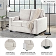 Signature Design by Ashley Rannis White Twin Sofa Sleeper