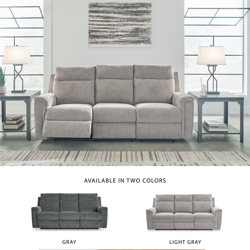 Signature Design by Ashley Barnsana Ash Power Reclining Sofa