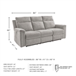 Signature Design by Ashley Barnsana Ash Power Reclining Sofa