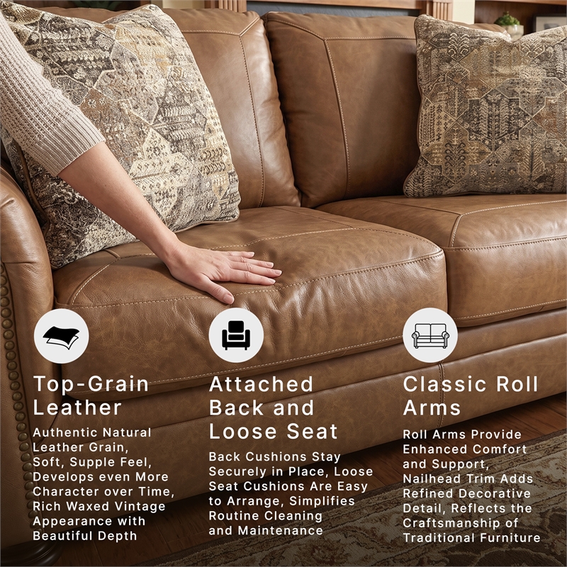 Signature Design by Ashley Carianna Caramel Loveseat