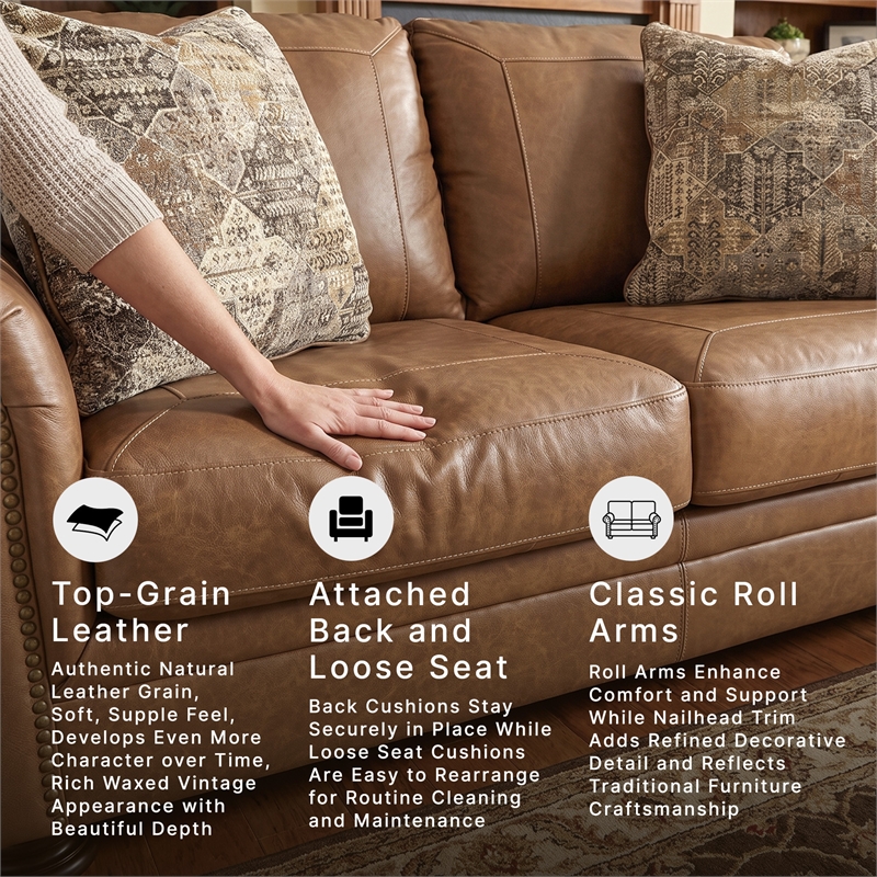 Signature Design by Ashley Carianna Caramel Loveseat