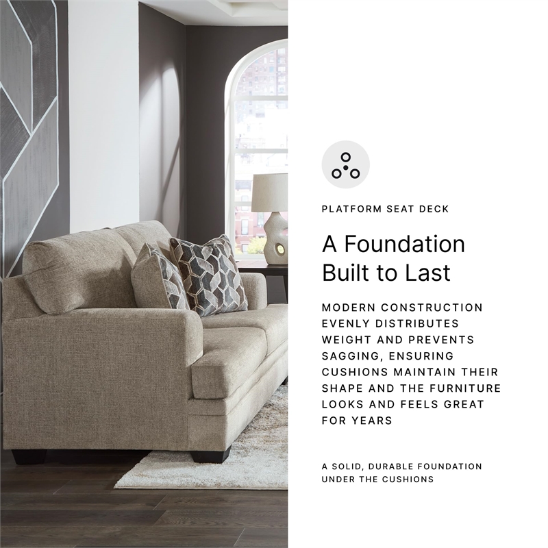 Signature Design by Ashley Stonemeade Brown Loveseat