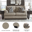Signature Design by Ashley Stonemeade Brown Loveseat
