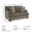 Signature Design by Ashley Stonemeade Beige Loveseat