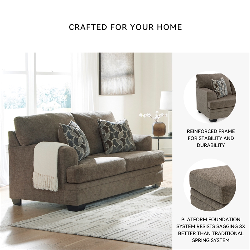 Signature Design by Ashley Stonemeade Beige Loveseat