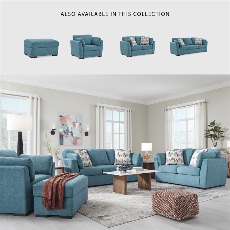 Signature Design by Ashley Keerwick Blue Loveseat