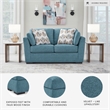 Signature Design by Ashley Keerwick Blue Loveseat