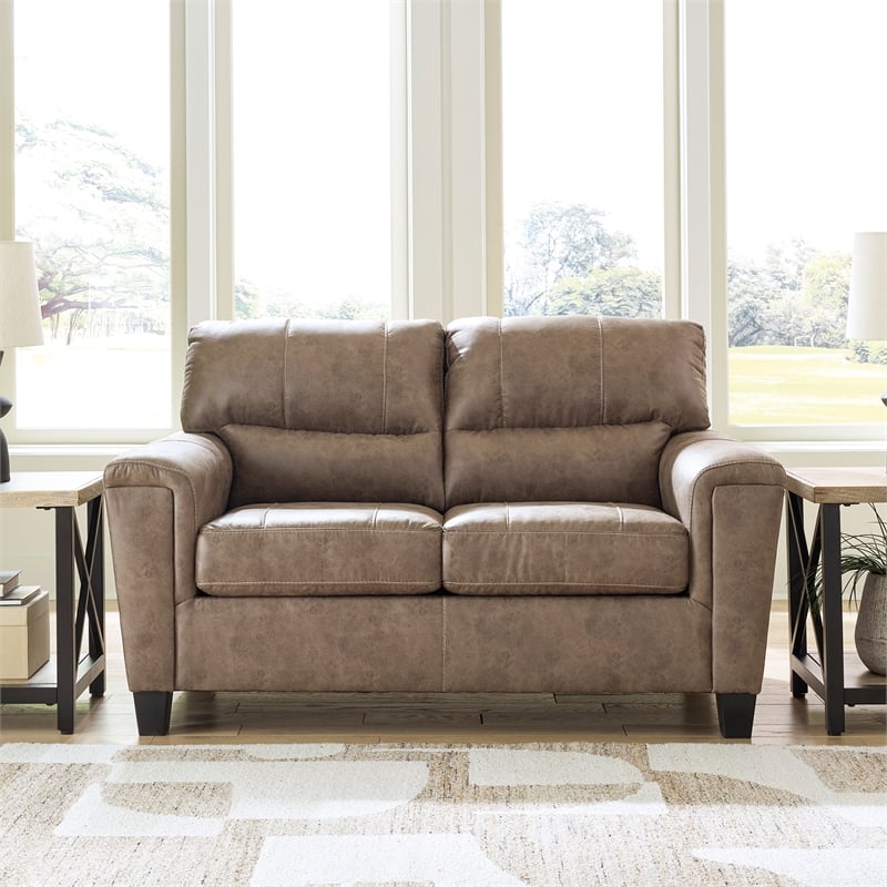 Signature Design by Ashley Navi Fossil Loveseat