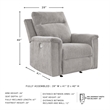 Signature Design by Ashley Barnsana Ash Power Recliner