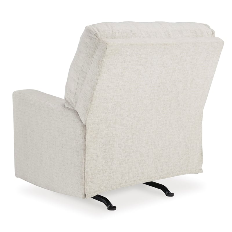 Signature Design by Ashley Rannis Snow Recliner with Pull Tab Reclining Motion