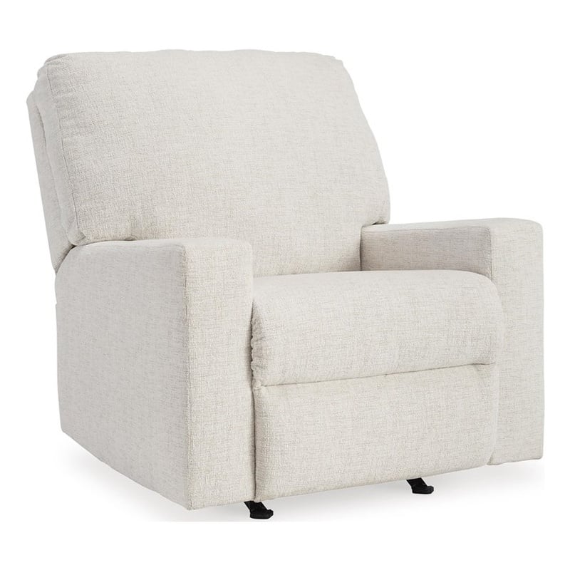 Signature Design by Ashley Rannis Snow Recliner with Pull Tab Reclining Motion