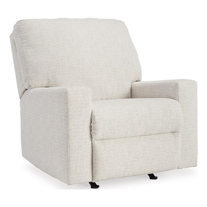 Signature Design by Ashley Rannis Snow Recliner with Pull Tab Reclining Motion