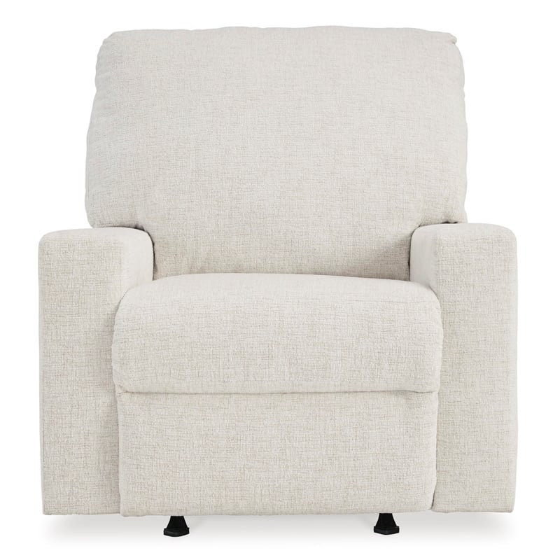 Signature Design by Ashley Rannis Snow Recliner with Pull Tab Reclining Motion