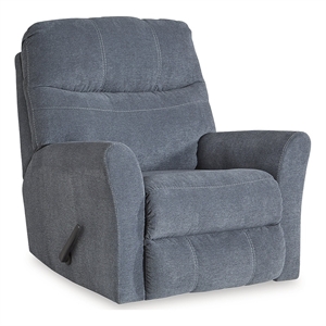 signature design by ashley marleton denim recliner