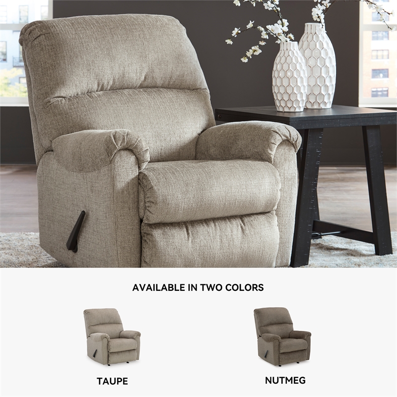 Signature Design by Ashley Stonemeade Taupe Recliner