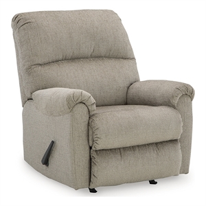 signature design by ashley stonemeade taupe recliner
