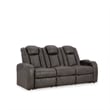 Signature Design by Ashley Fyne-Dyme Brown Power Reclining Sofa