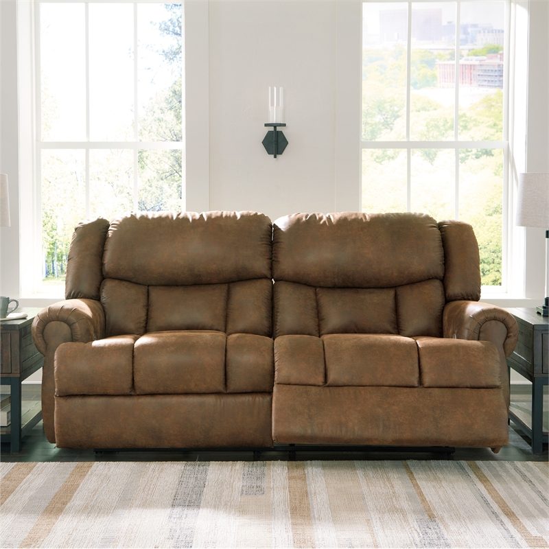 Signature Design by Ashley Boothbay Brown Power Reclining Sofa