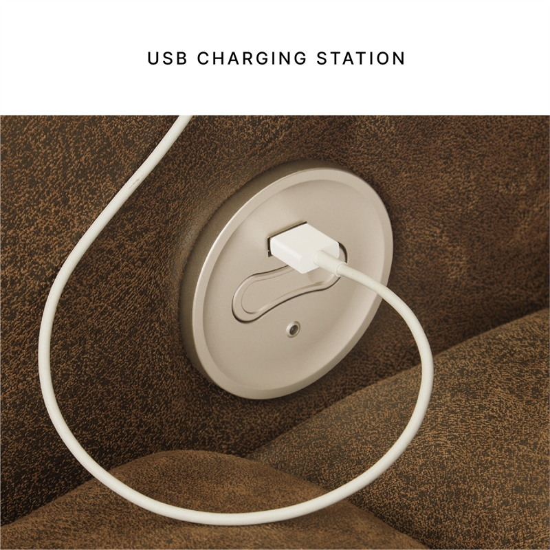 Signature Design by Ashley Boothbay Brown Power Reclining Sofa