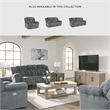 Signature Design by Ashley Tip-Off Slate Power Reclining Sofa