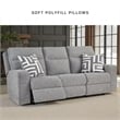 Signature Design by Ashley Biscoe Pewter Power Reclining Sofa