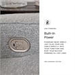 Signature Design by Ashley Biscoe Pewter Power Reclining Sofa