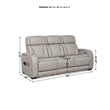 Signature Design by Ashley Boyington Power Reclining Sofa in Gray