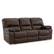 Signature Design by Ashley Leesworth Dark Brown Power Reclining Sofa