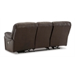 Signature Design by Ashley Leesworth Dark Brown Power Reclining Sofa