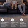 Signature Design by Ashley Leesworth Dark Brown Power Reclining Sofa
