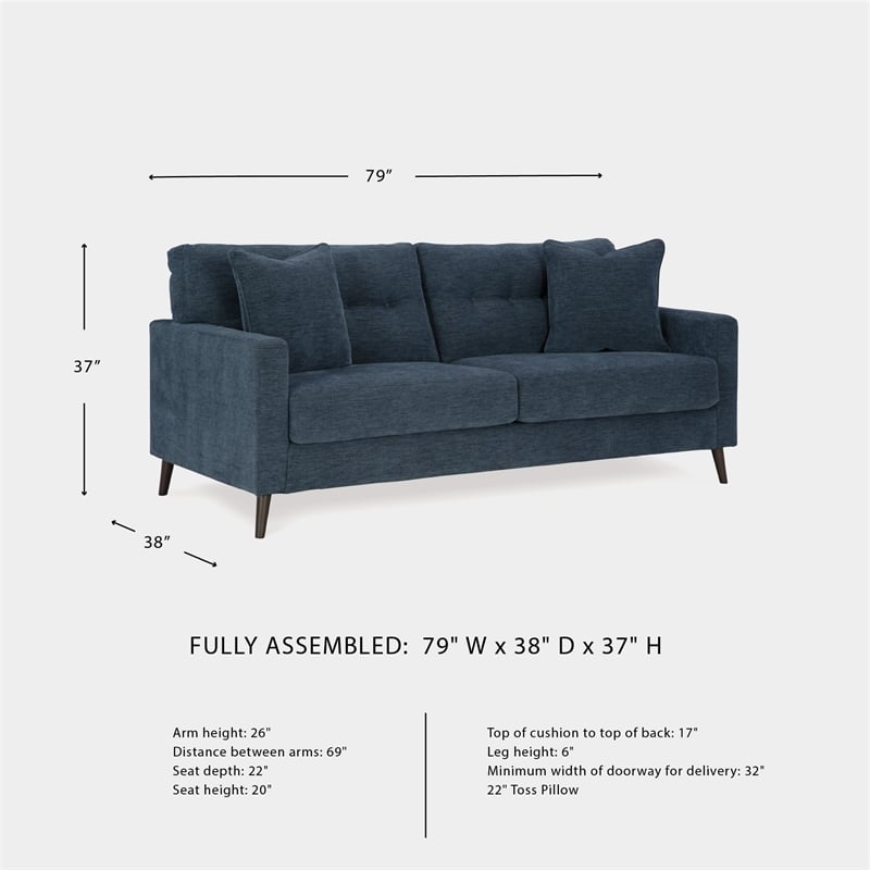 Signature Design by Ashley Bixler Navy Sofa