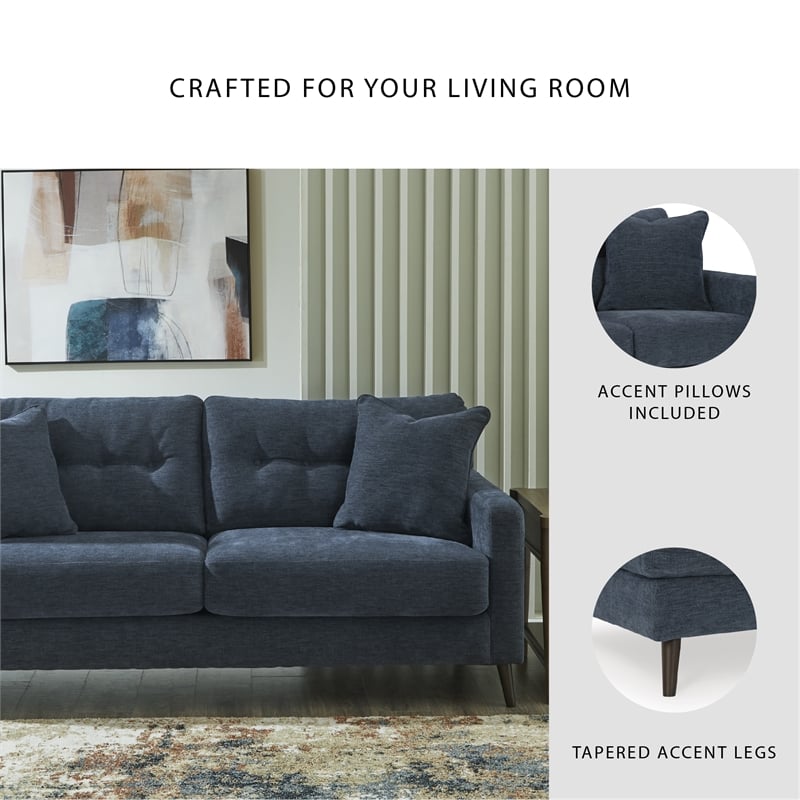 Signature Design by Ashley Bixler Navy Sofa