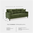 Signature Design by Ashley Bixler Green Sofa