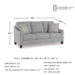 Signature Design by Ashley Adlai Shadow Sofa with Pillows