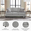 Signature Design by Ashley Adlai Shadow Sofa with Pillows