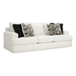 Signature Design by Ashley Karinne Linen Sofa with Decorative Accent Pillows