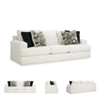 Signature Design by Ashley Karinne Linen Sofa with Decorative Accent Pillows