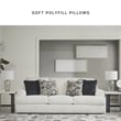 Signature Design by Ashley Karinne Linen Sofa with Decorative Accent Pillows