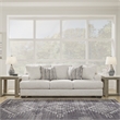 Signature Design by Ashley Brebryan Flannel Sofa with Decorative Accent Pillows