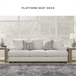 Signature Design by Ashley Brebryan Flannel Sofa with Decorative Accent Pillows