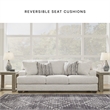 Signature Design by Ashley Brebryan Flannel Sofa with Decorative Accent Pillows