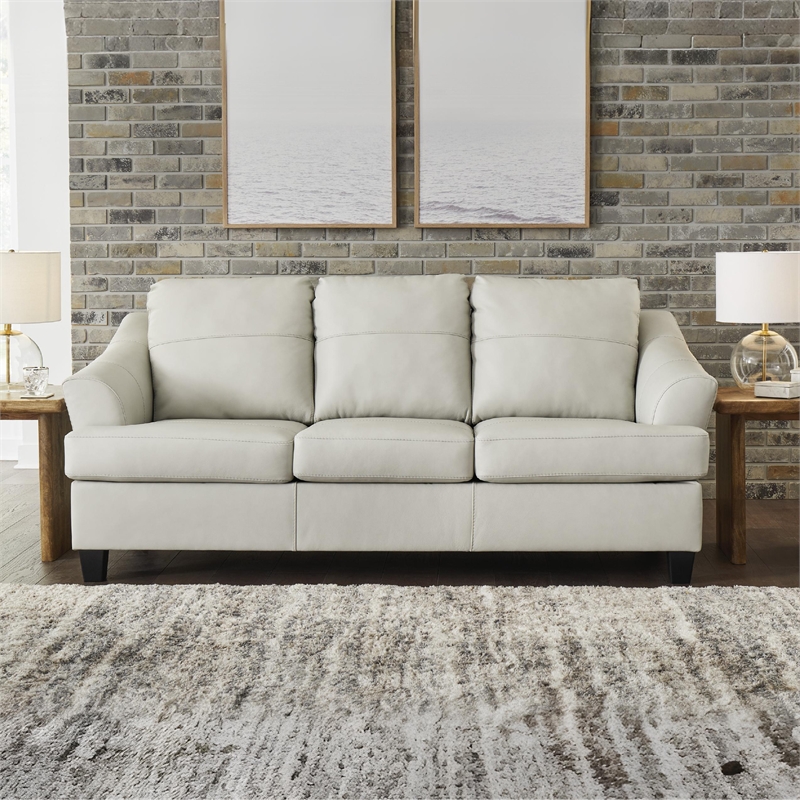 Signature Design by Ashley Genoa Coconut Sofa with Exposed Tapered Feet