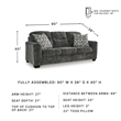 Signature Design by Ashley Lonoke Gunmetal Sofa