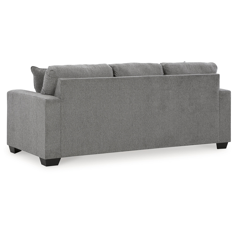 Signature Design by Ashley Deltona Graphite Sofa with Decorative Accent Pillows