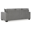Signature Design by Ashley Deltona Graphite Sofa with Decorative Accent Pillows