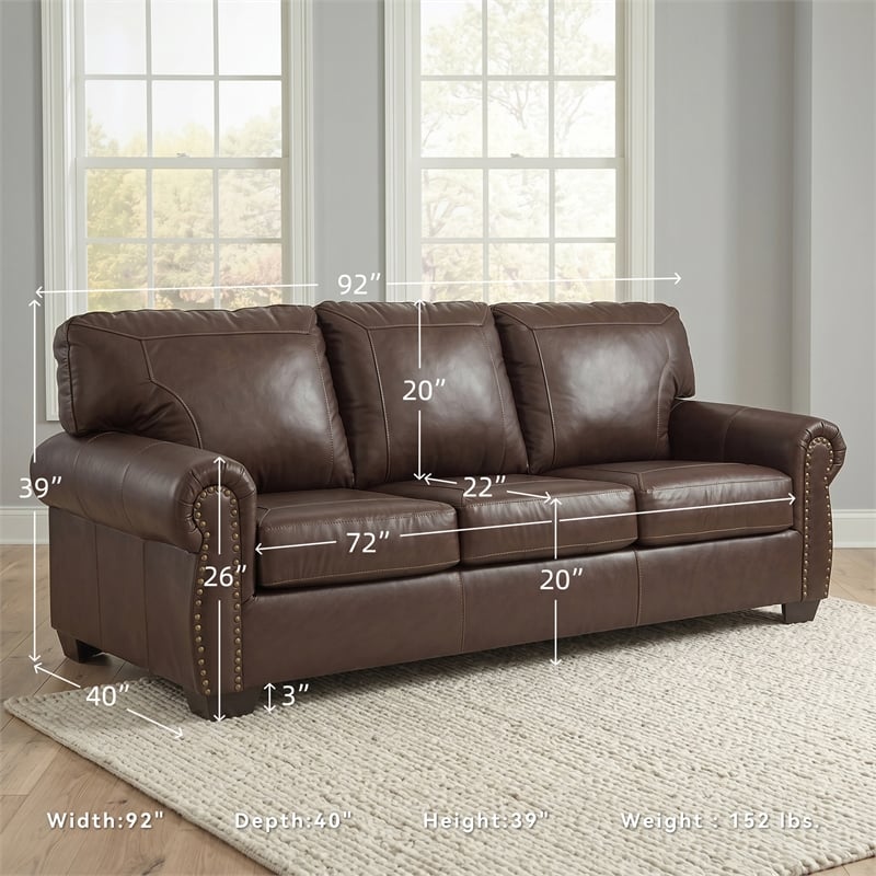 Ashley Furniture Colleton Dark Brown Sofa
