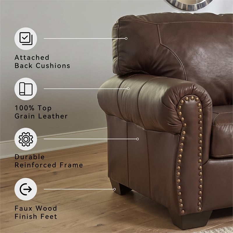 Ashley Furniture Colleton Dark Brown Sofa