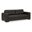 Ashley Furniture Luigi Thunder Sofa with Exposed feet and Faux Wood Finish