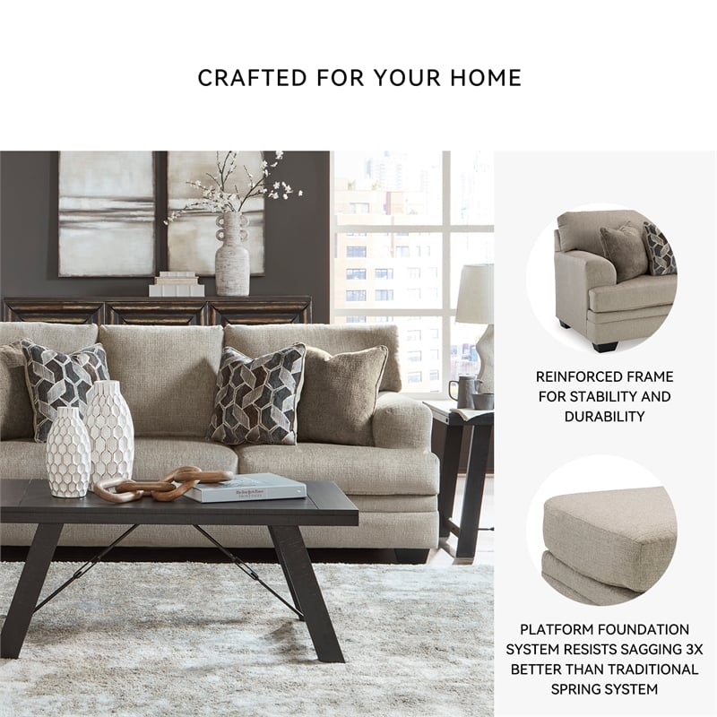 Signature Design by Ashley Stonemeade Taupe Sofa